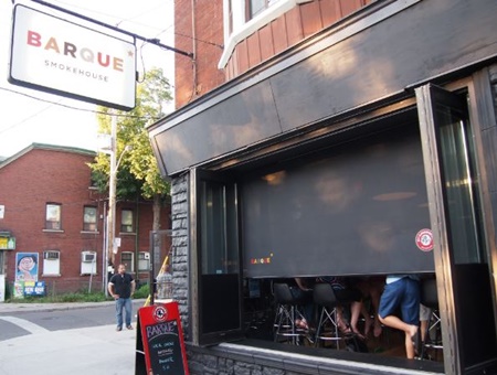 Barque Steakhouse pet friendly restaurant in Toronto Canada, dogs allowed restaurants in Toronto Canada